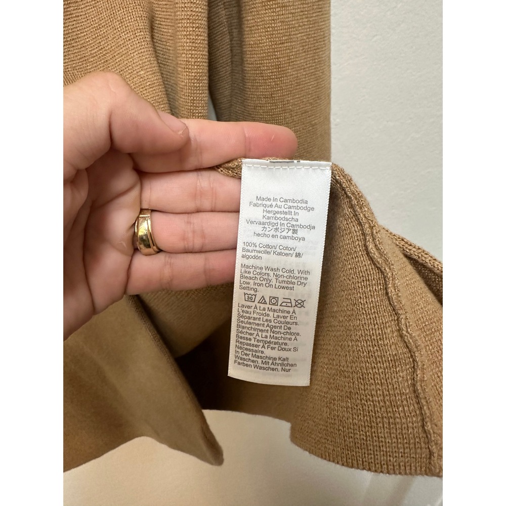 J.Crew‎ Womens Sweater Blazer, NWT, Cotton Knit Career Casual Tan, Small - Picture 6 of 6